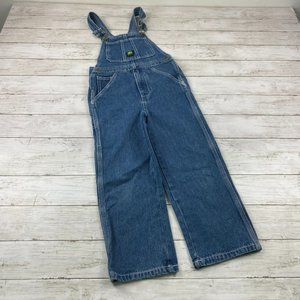 John Deere Denim Blue Overalls Size 7 Reg Youth Kids Boy Girl classic Farm